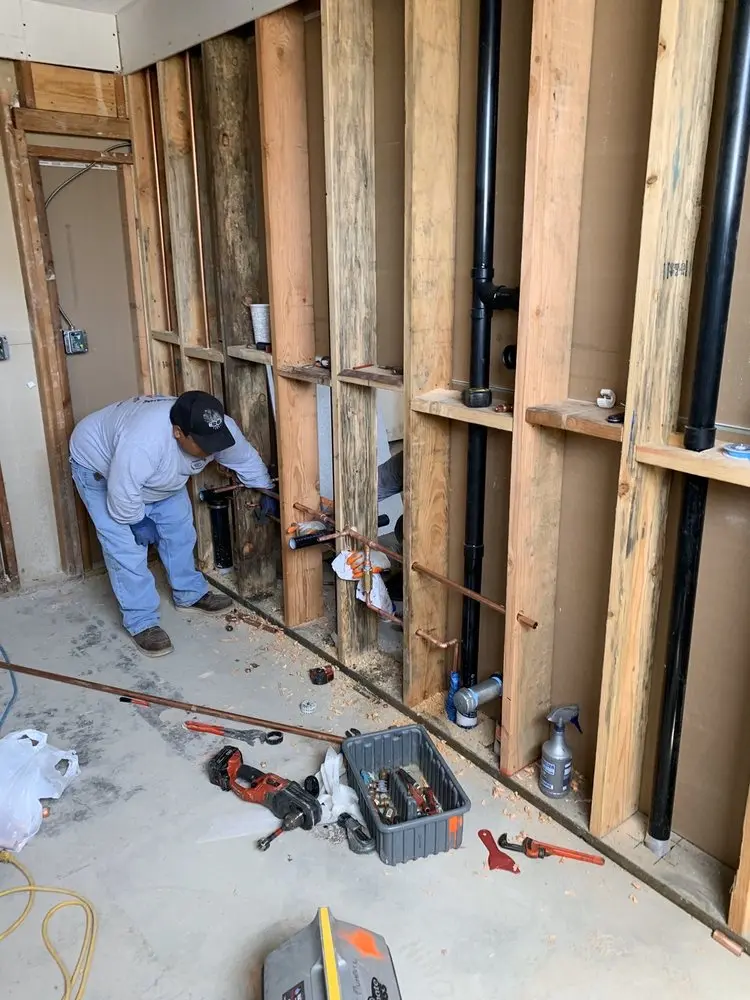 Commercial rough-in plumbing for Gas Line Repair in Pocket